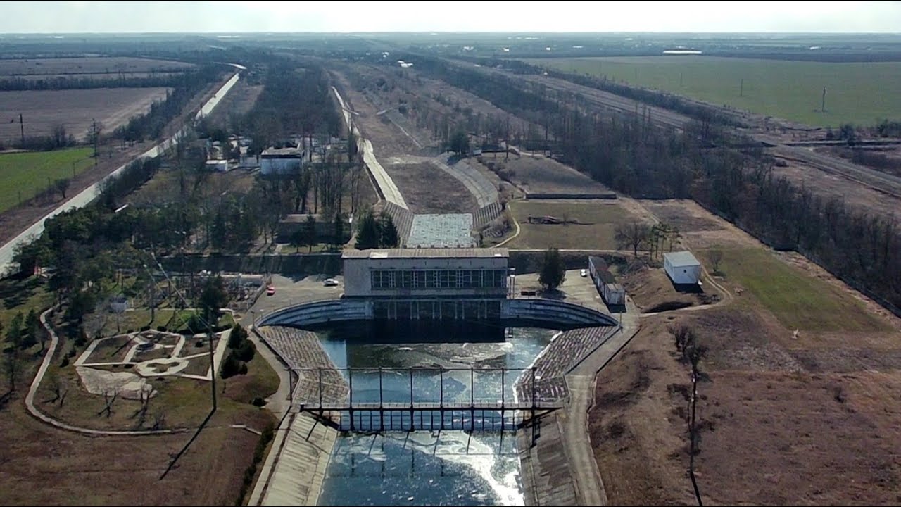 The North Crimean Canal is BLOCKED at the Pobeda pumping station, Dnieper water is SPREADING acro...