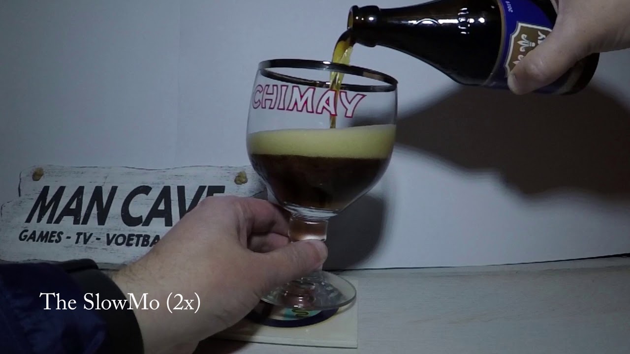 Learn to pour in Chimay Blue - Dark Belgian Trappist Ale