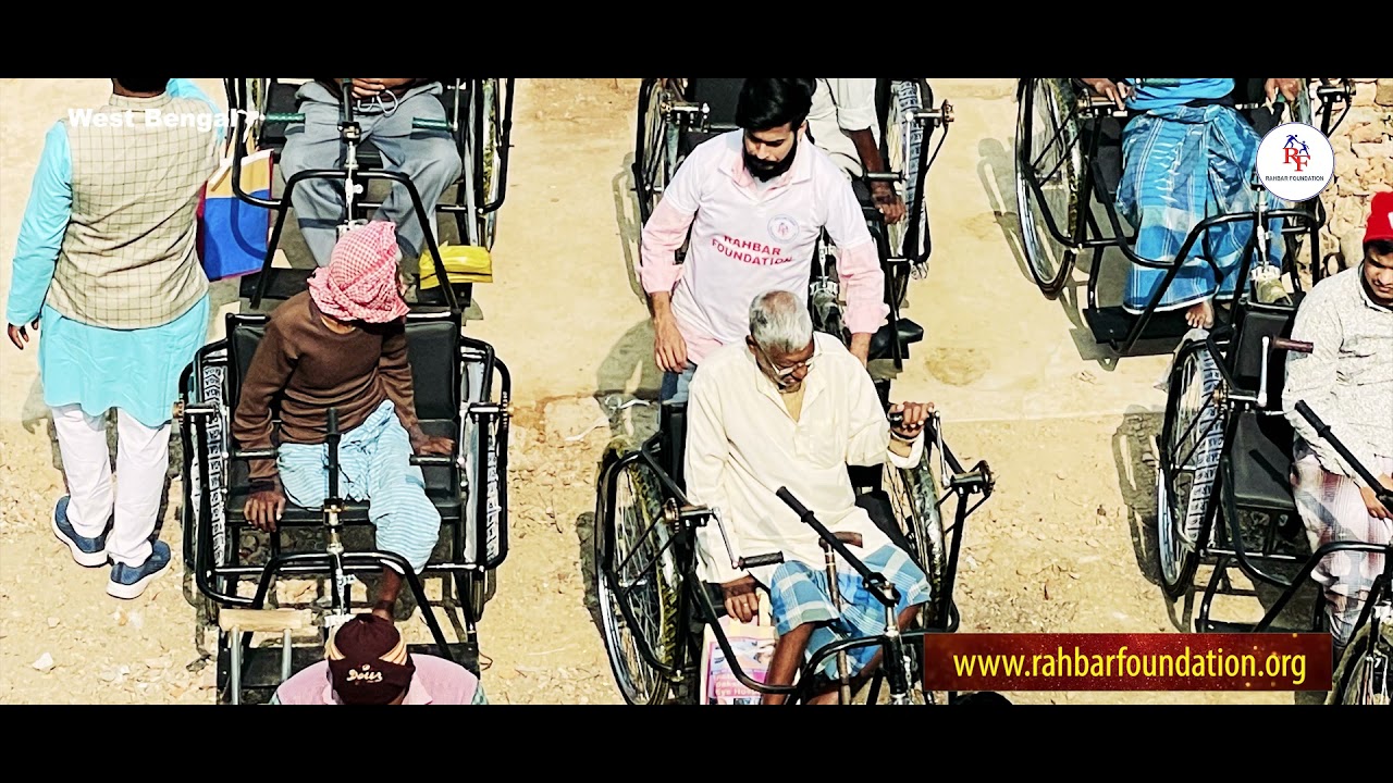 Rahbar Foundation# Tricycles Distribution to disabled people in Kolkata, West Bengal