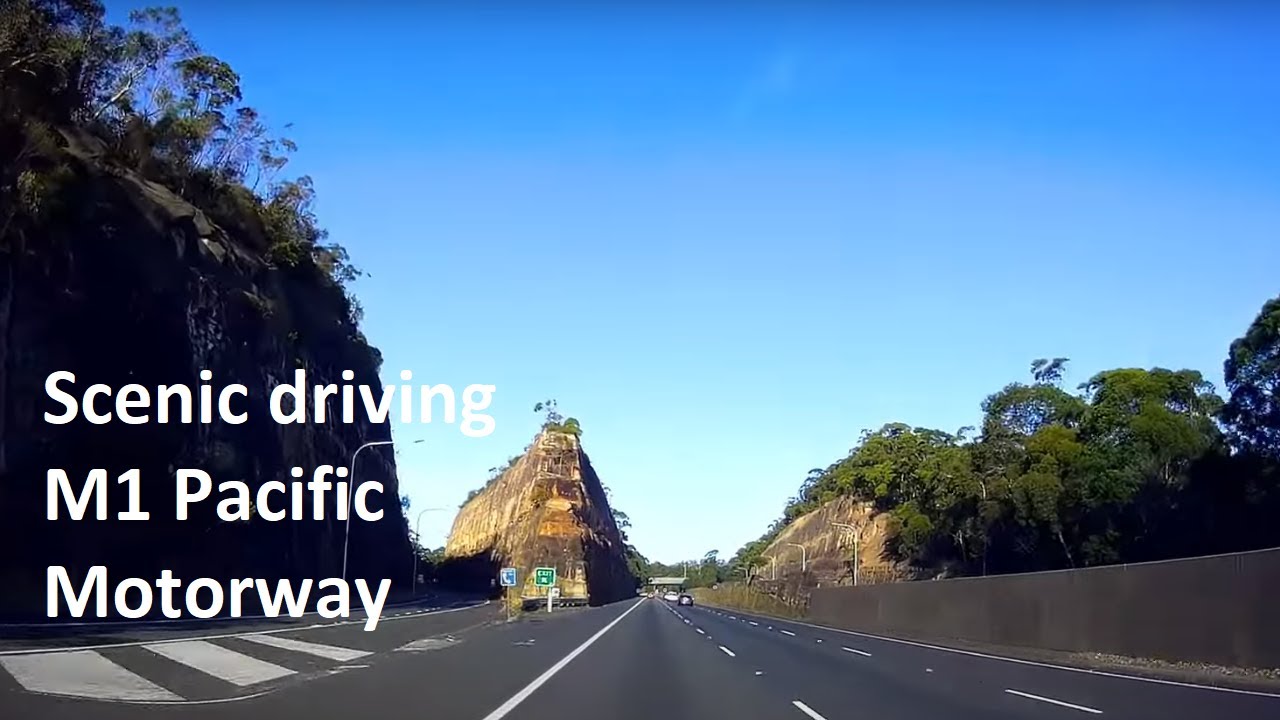 Scenic driving – Beautiful highway with extreme engineering, M1 Pacific Motorway