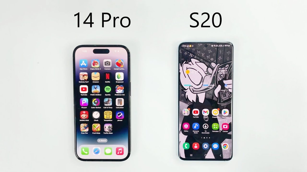 iPhone 14 Pro vs SAMSUNG S20 - SPEED TEST!