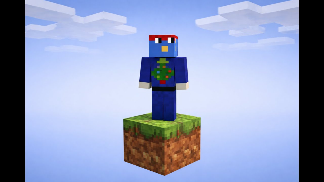 Ich spiele Minecraft one block...