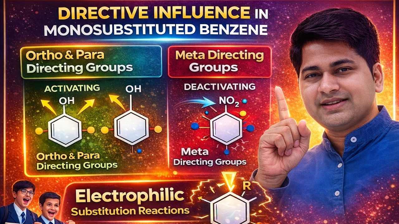 Ortho Para vs Meta Directing Groups Explained 🔥 |  Electrophilic Substitution Reaction (ESR)