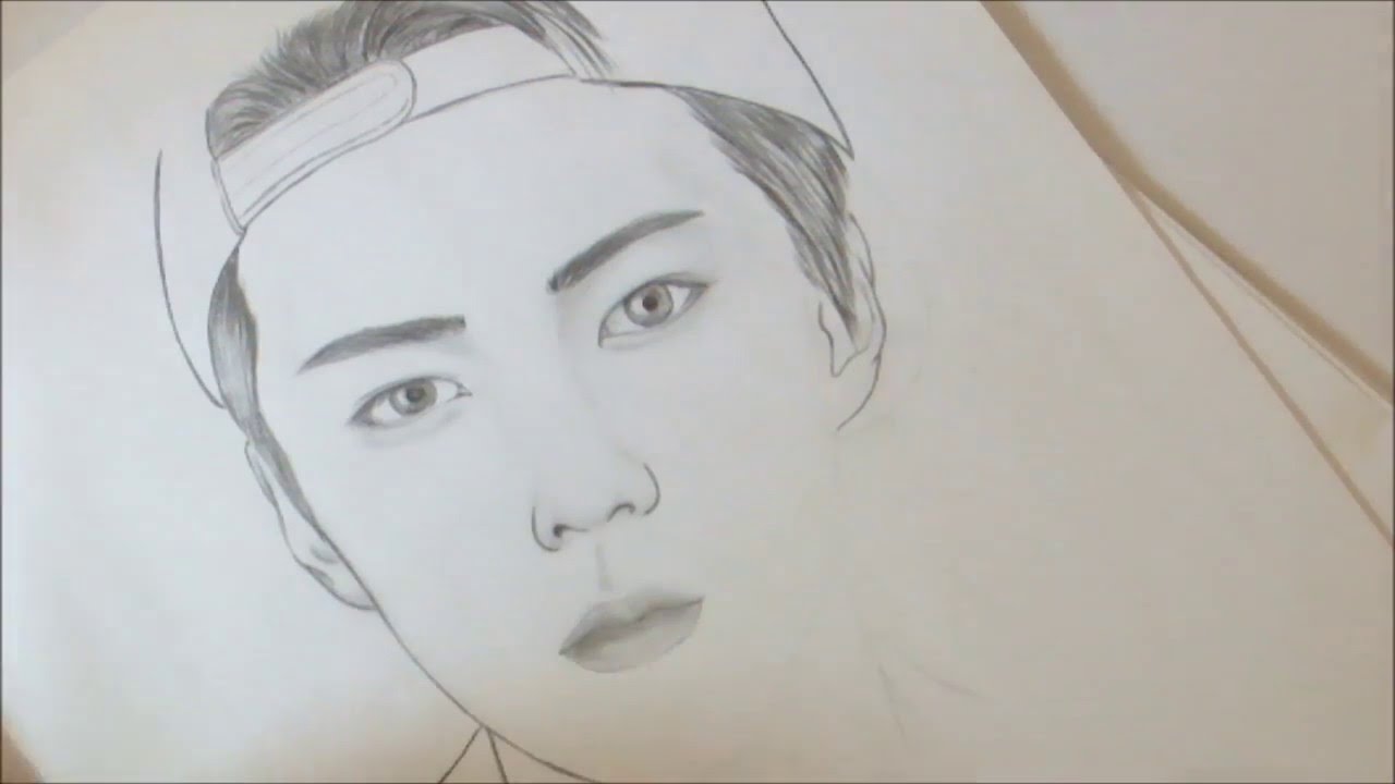 Exo 엑소 - Sehun 세훈 speed drawing