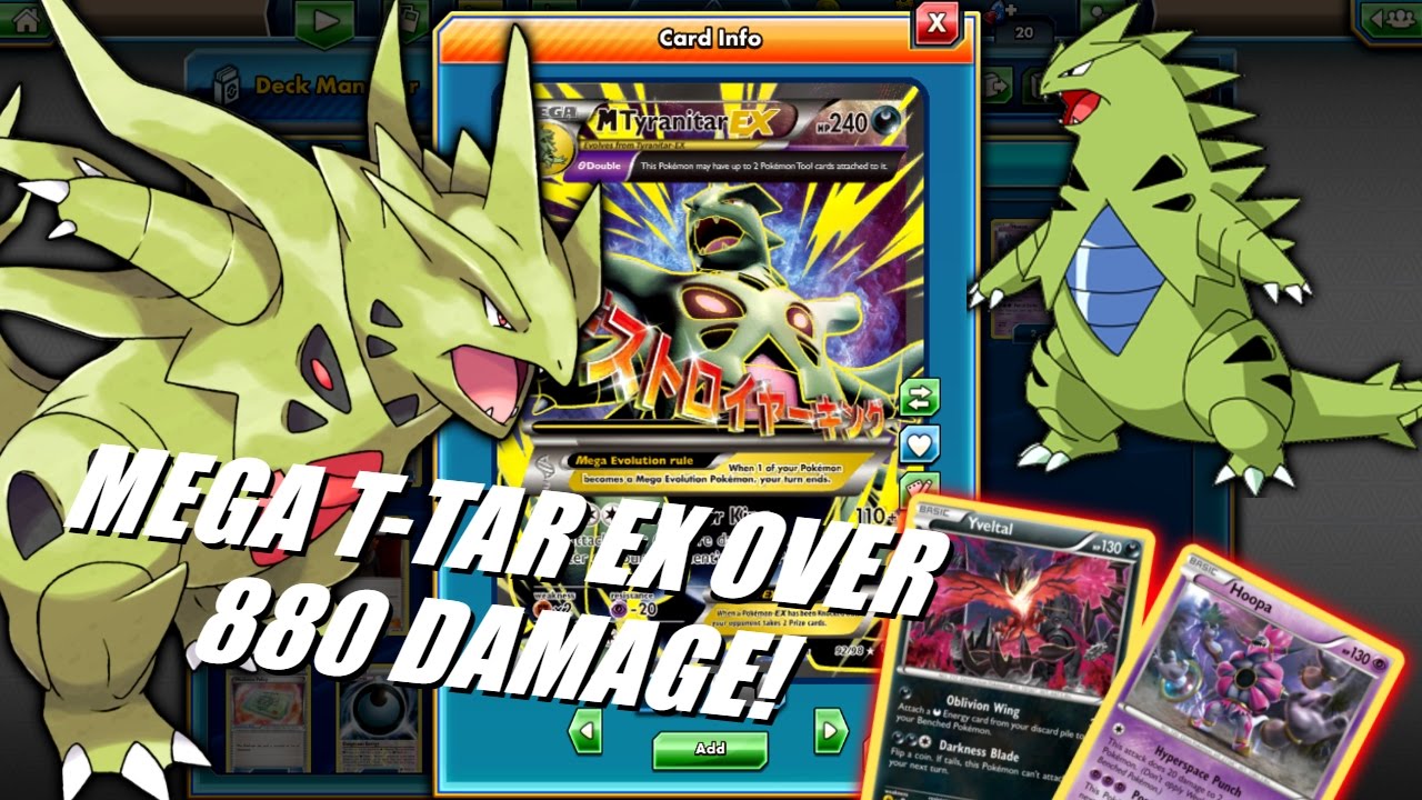 PTCGO New Standard Mega Tyranitar EX Deck! Monstrous Card hits for over 800 damage!