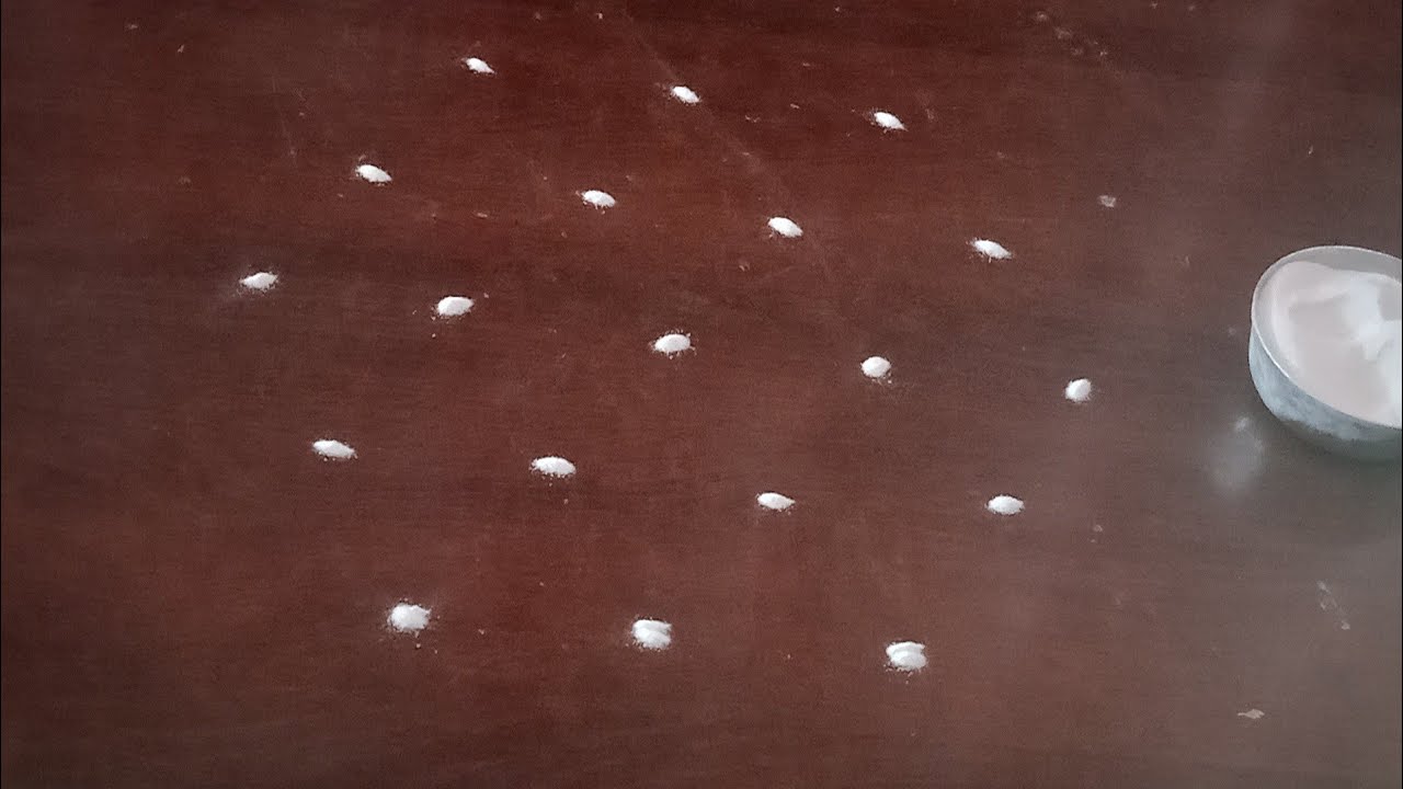 5*3 dots simple rangoli #festival rangoli #kolam #muggulu # bbrautiful rangoli