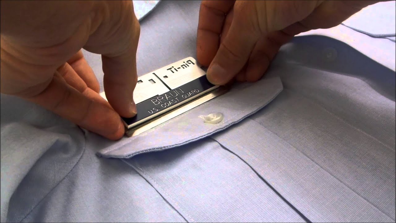 How to use Pin-iT Card with your Name Tag on a Military uniform.  
