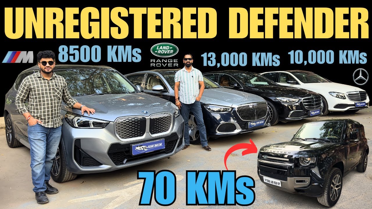 Unregistered 70 kms DEFENDER, BMW iX1, 330LI Msport, 630i GT, Mercedes E220d, S450, S580 Maybach
