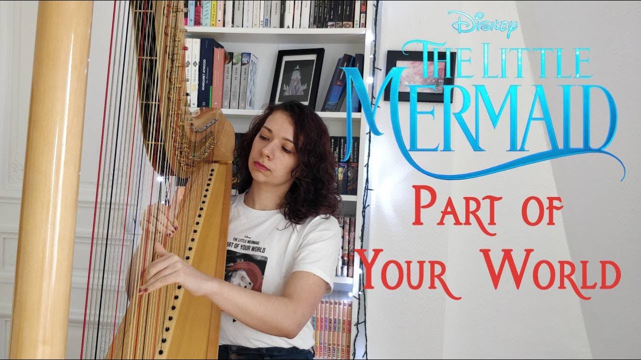 #DisneyShorts | The Little Mermaid - Part of Your World (Harp cover) | Harpelys