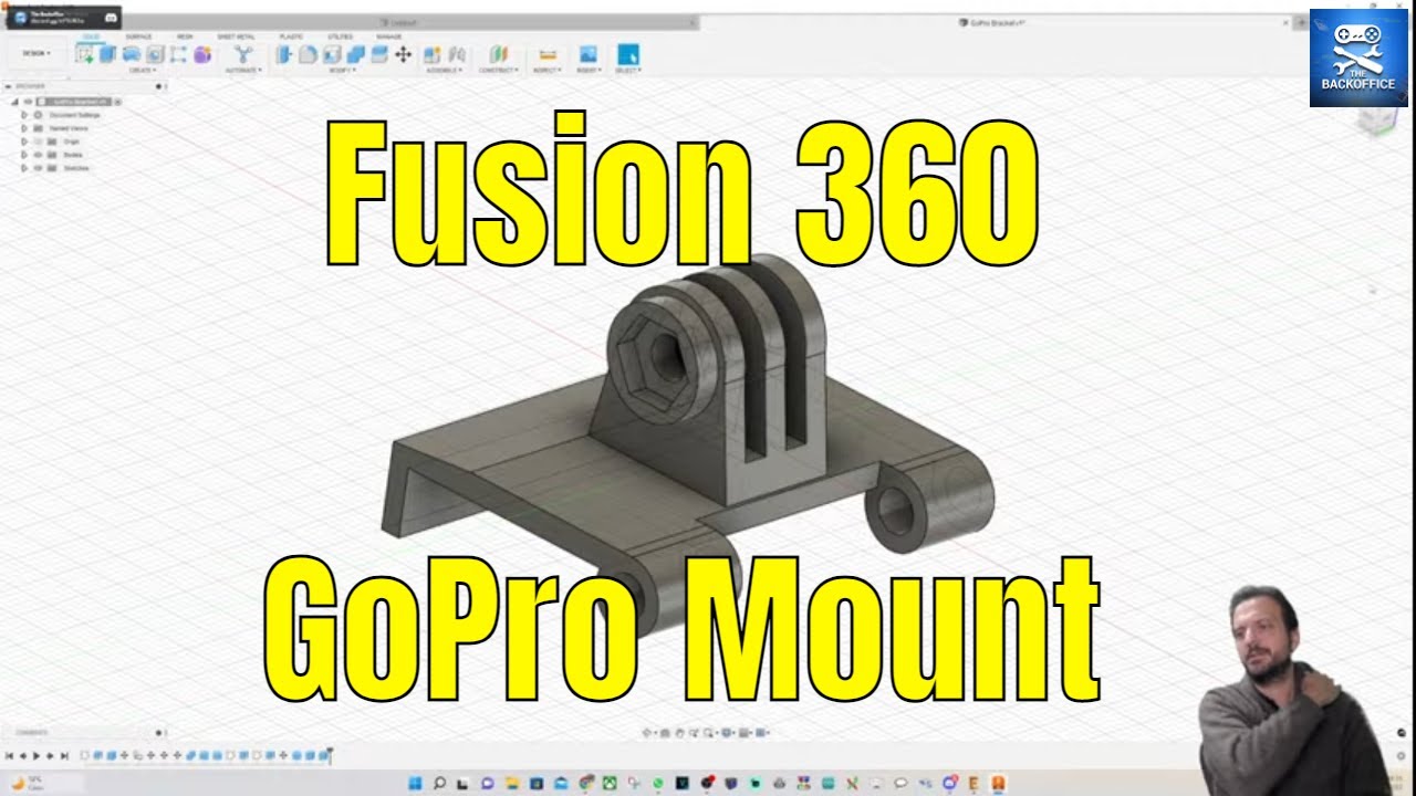 GoPro Monitor Mount - Autodesk Fusion 360 Design Stream