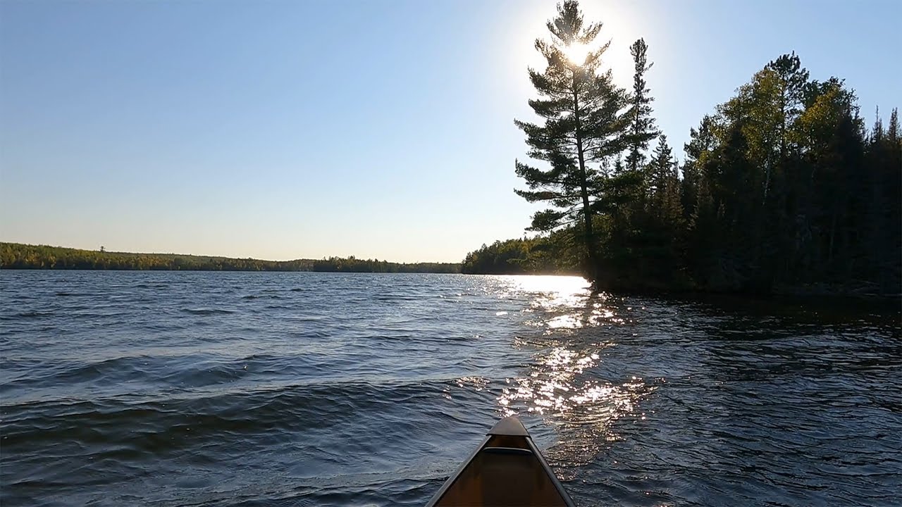 Paddling - Newfound Lake from the Found Lake portage to Campsite 1311 in the Boundary Waters (BWCA)