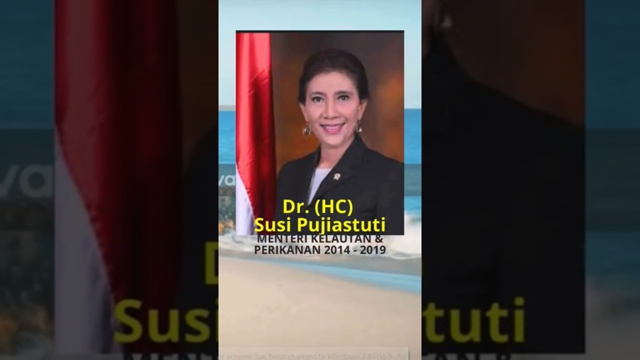 BIOGRAFI SINGKAT BU SUSI PUJIASTUTI, MENTERI KELAUTAN 2015-2019 #susipudjiastuti #susiair #kelautan