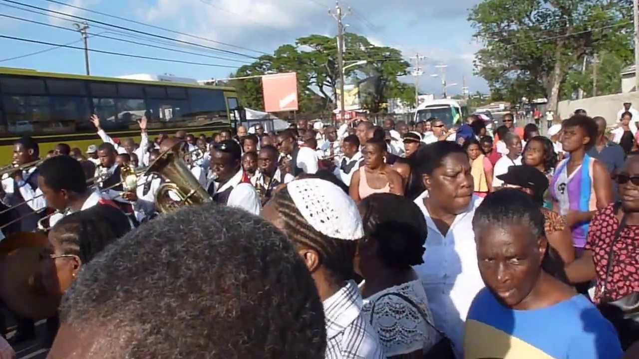 St. Catherine Brass Band on parade