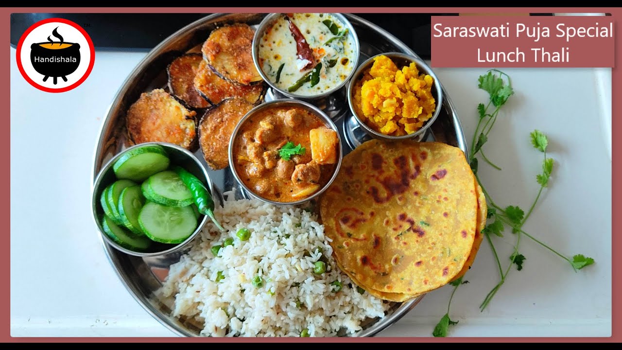 Saraswati Puja Special Thali | ବିନା ପିଆଜ ରସୁଣ ର ଥାଳି | Odia veg Thali | Handishala