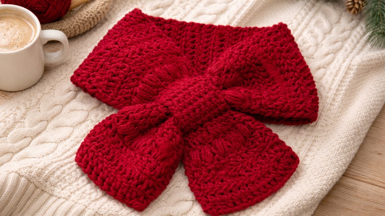 How to Crochet a Cozy Chunky Winter Scarf | Step-by-Step Beginner Friendly Tutorial