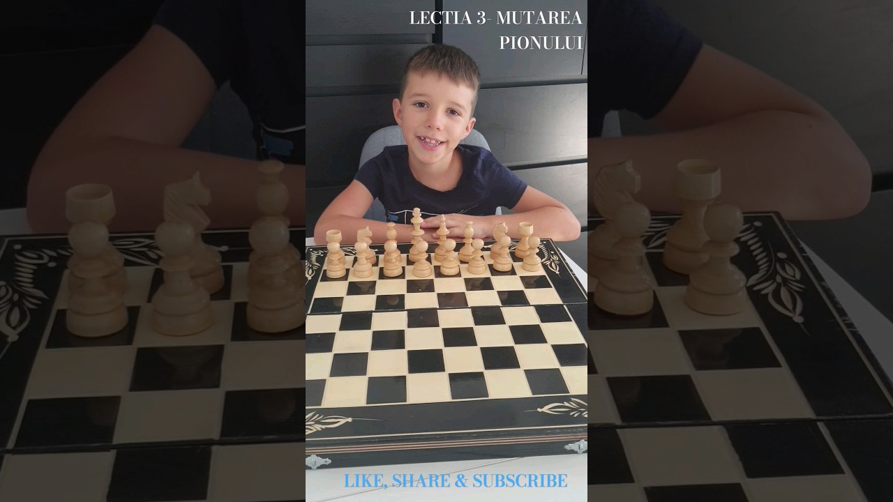 LECTIA 3 SAH- MUTAREA PIONULUI #chess #scoaladesah #invatasah #sah #sahdavid #jocsah #playchess #♟️