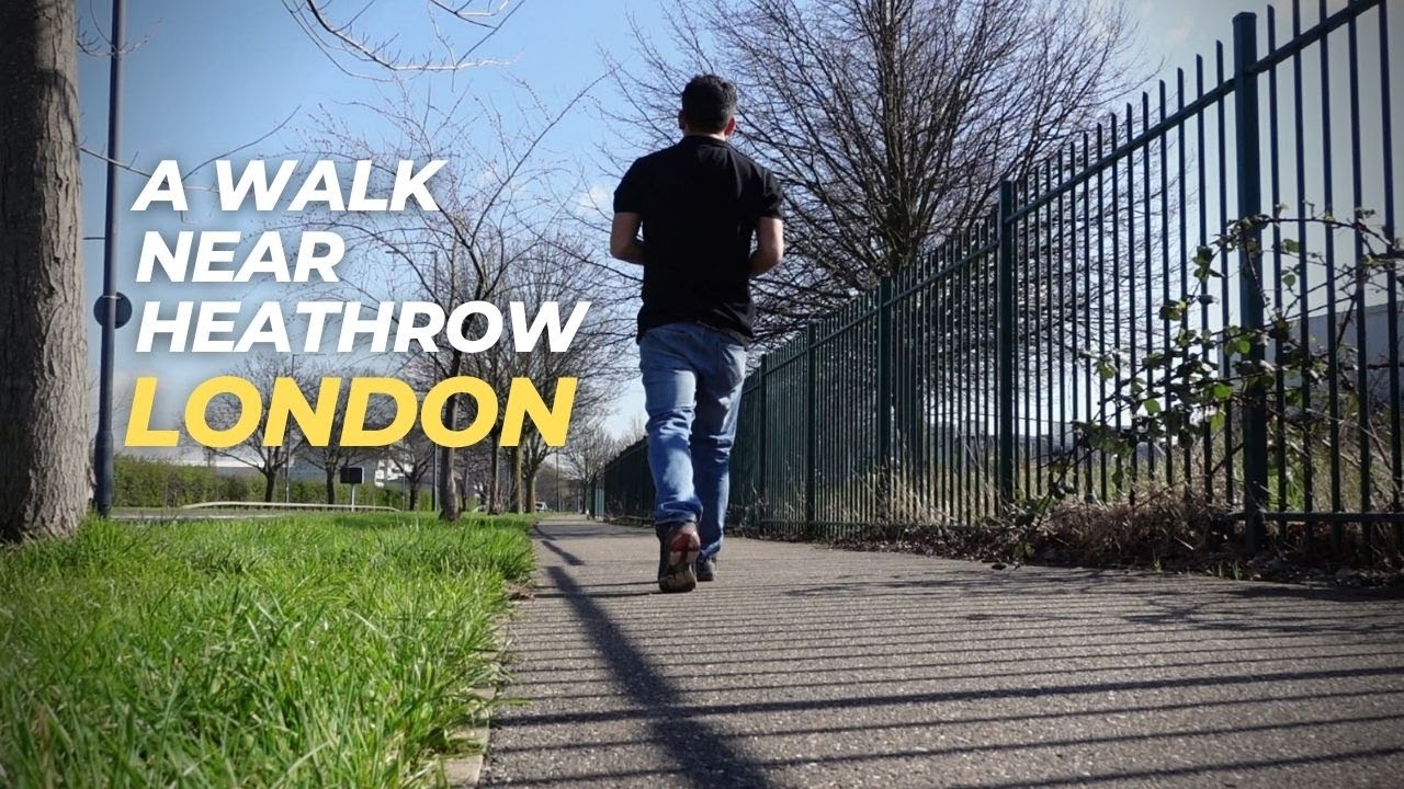 London  Hethrow Terminal Walk | Sipson and Drayton | HD