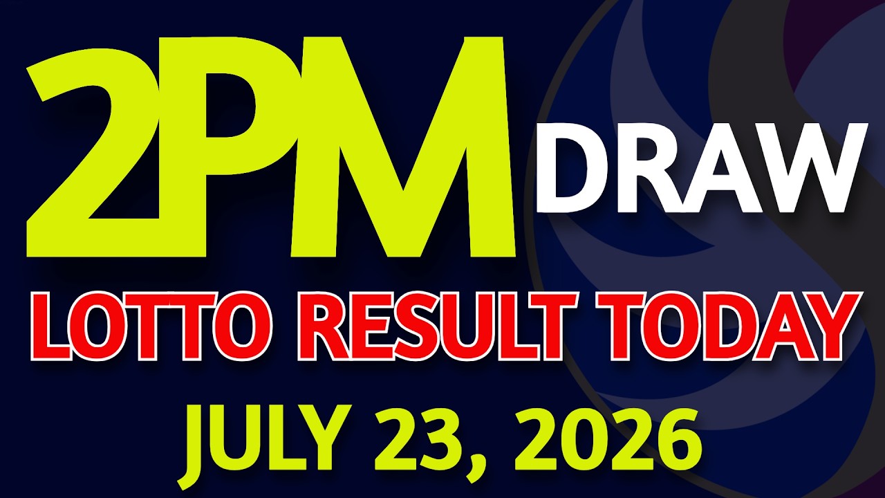 2pm Lotto Result Today July 23, 2026 Swertres Ez2 PCSO