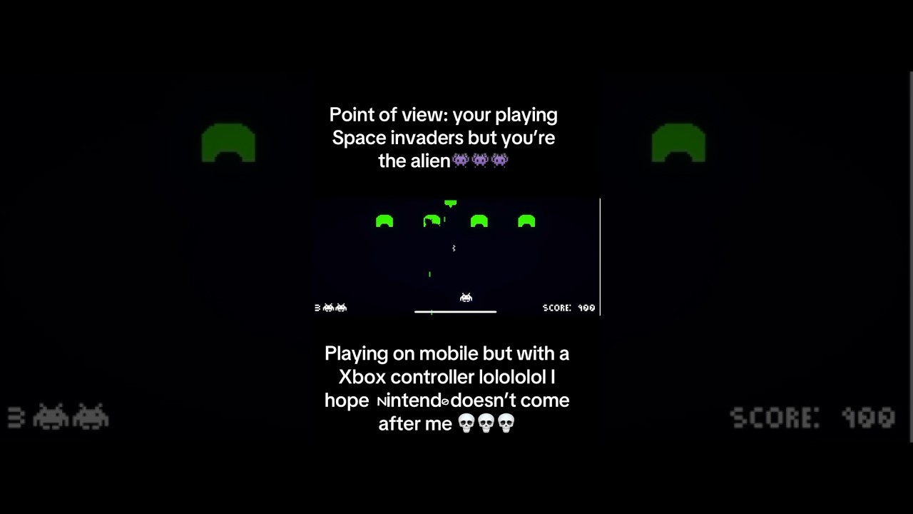 SPACE INVADERS but you&rsquo;re the alien #spaceinvaders #devbanana #retrogaming #fyp