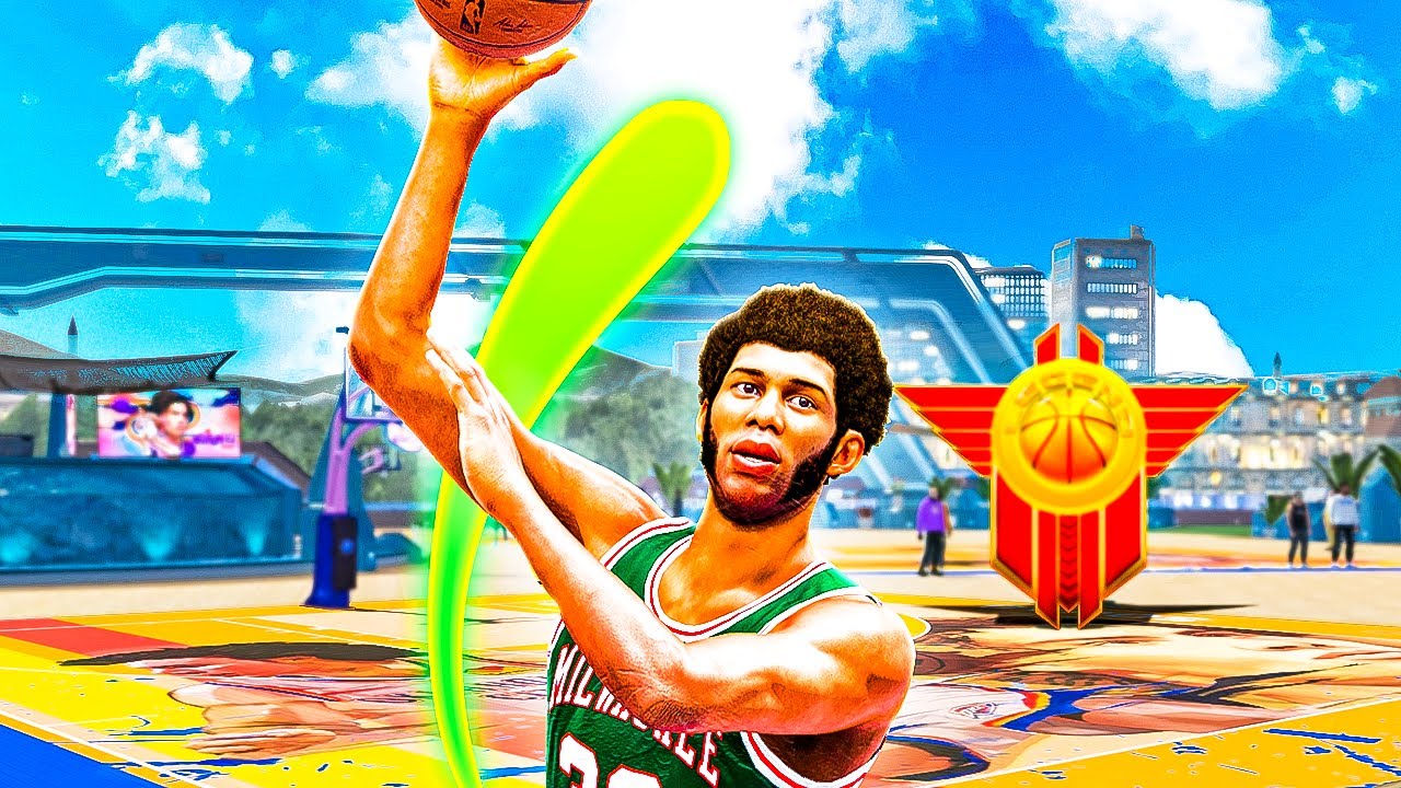 LEGEND KAREEM ABDUL-JABBAR BUILD + SKY HOOK is UNGUARDABLE (NBA 2K23)