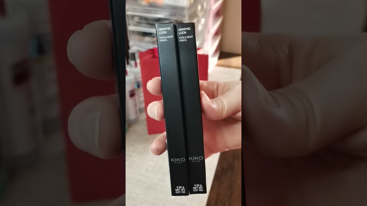 ASMR Unboxing KIKO Water Proof Long Lasting Eyeliner -  كحل العيون المقاوم للماء من كيكو ميلانو