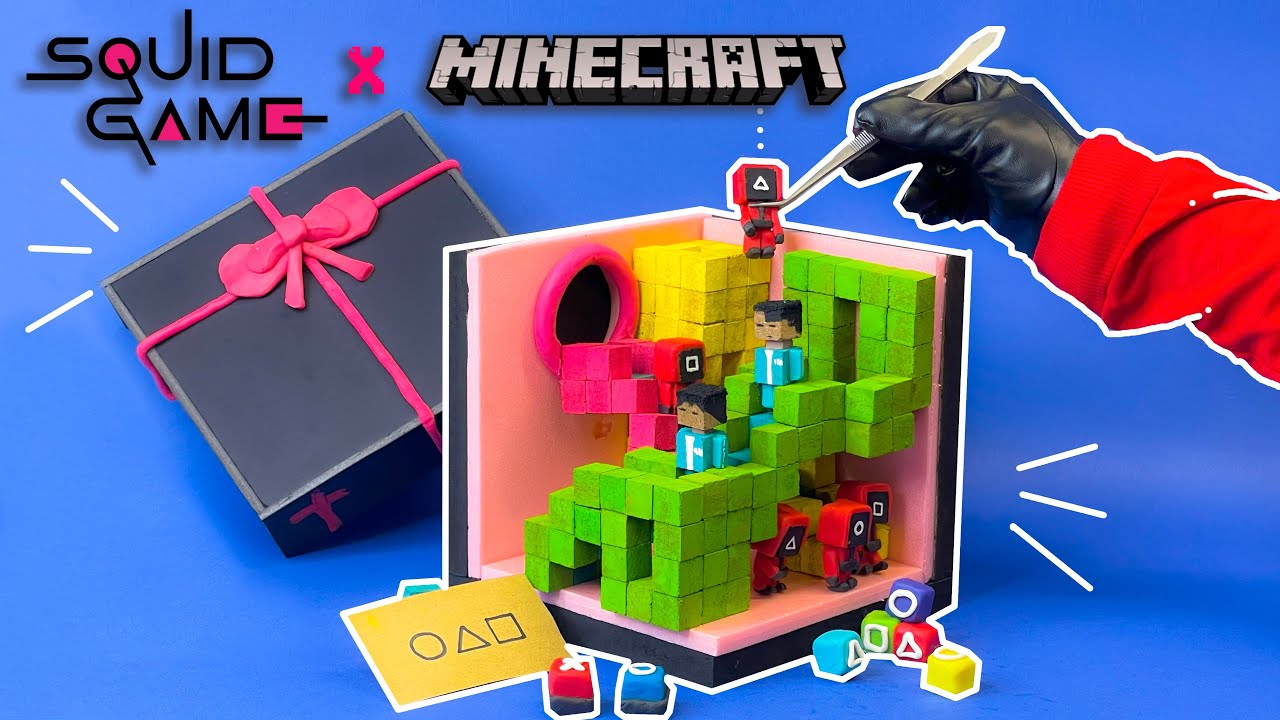Building Squid Game3 Series in Minecraft Style IRL- ASMR 04
