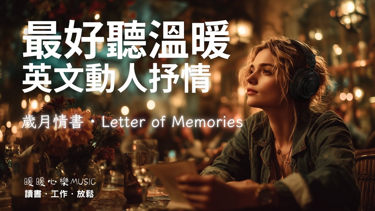 超好聽溫暖動人英文歌單 2025 🇬🇧 | 讀書工作放鬆必備背景音樂 | 放鬆療癒系音樂 ✨ 🎧 暖暖心樂 #讀書音樂 #工作音樂 #放鬆音樂 #無廣告 #英文