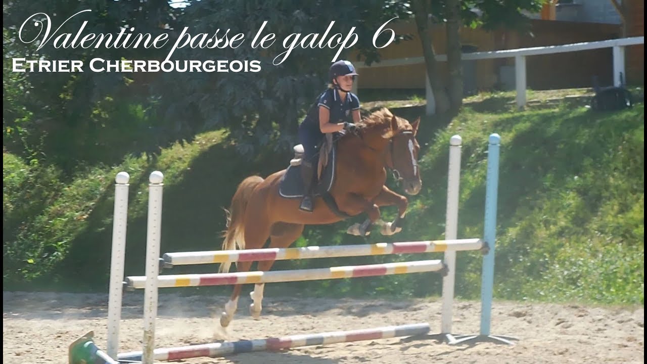 VALENTINE PASSE LE GALOP 6 - Dressage avec Blue / Obstacle avec Berrie - Etrier Cherbourgeois