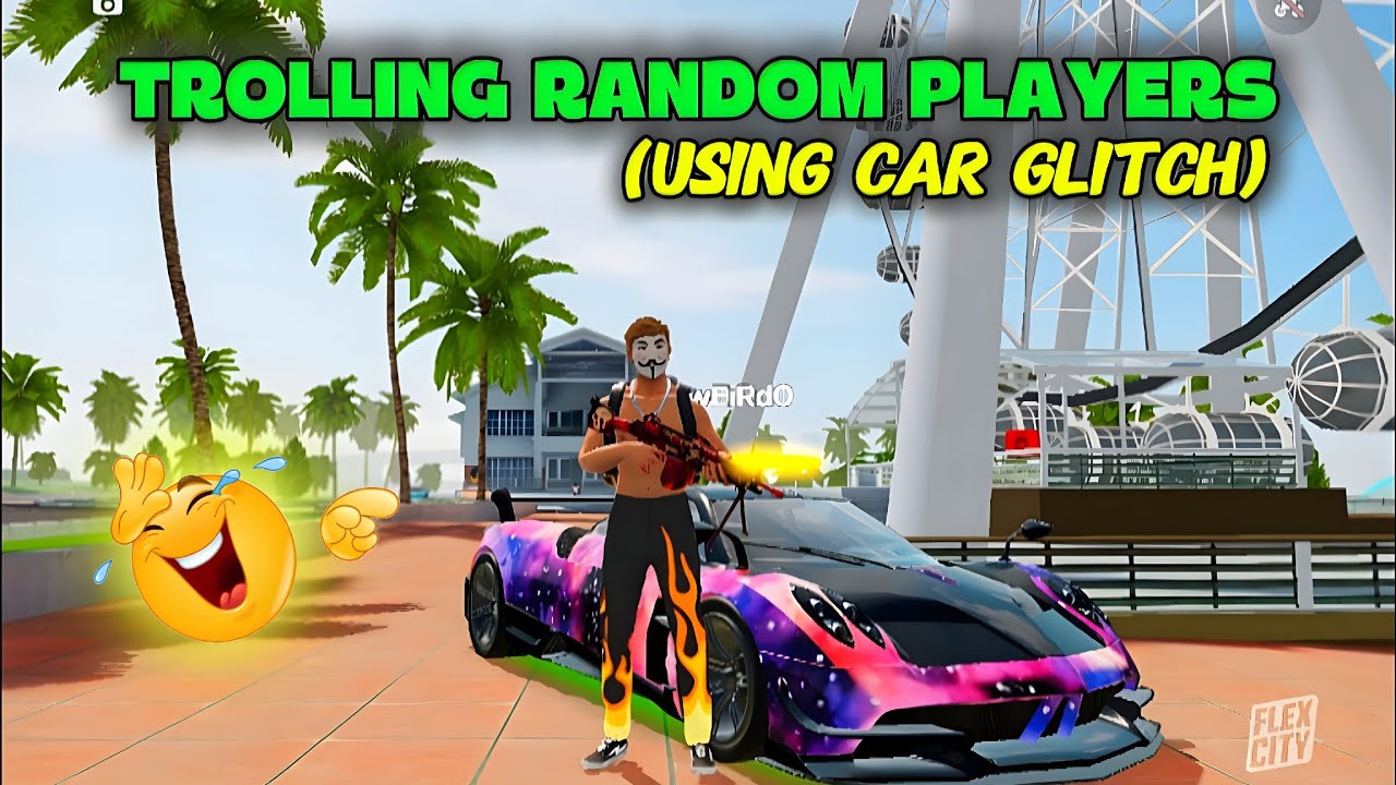 TROLLING RANDOM PLAYERS 🤣 USING CAR GLITCH 🔥🚨 || FLEX CITY HINDI GAMEPLAY 🚨|| #flexcity #redeemcode 