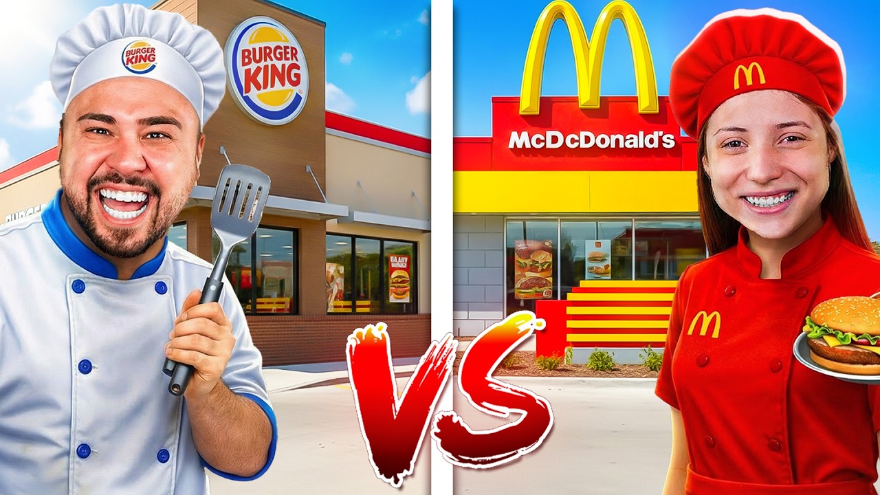 BURGER KING VS MC DONALDS in Roblox..