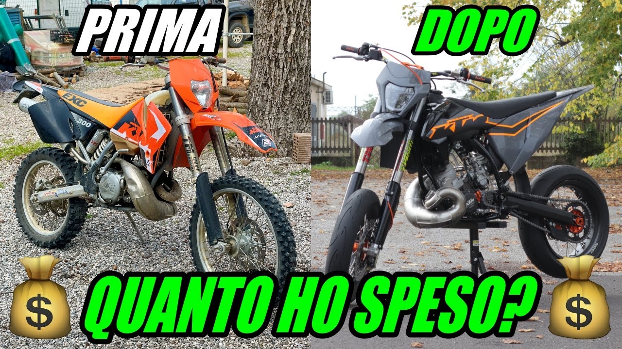 COSTO RESTAURO e RESTYLING da 2001 a 2021 del KTM EXC 300