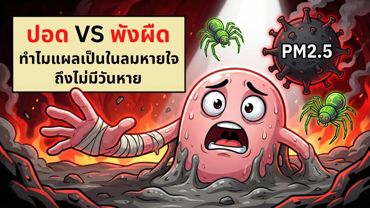 ปอด vs พังผืด | ทำไมแผลเป็นในลมหายใจถึงไม่มีวันหาย