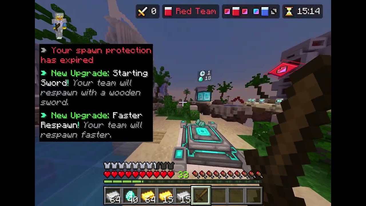 Playing bedwars + keyboard and mouse  challenge