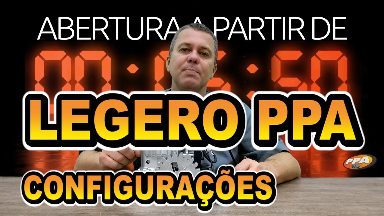 Configuração e Segredos Motor Legero PPA - Portão Automático