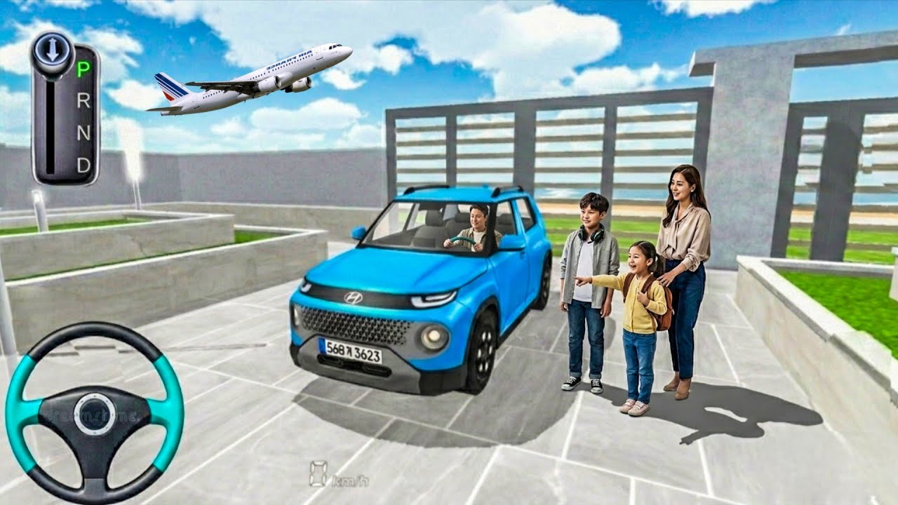 New Hyundai Casper mini Car stuck for parking Villa–3d driving class simulator 2026#cardriving 