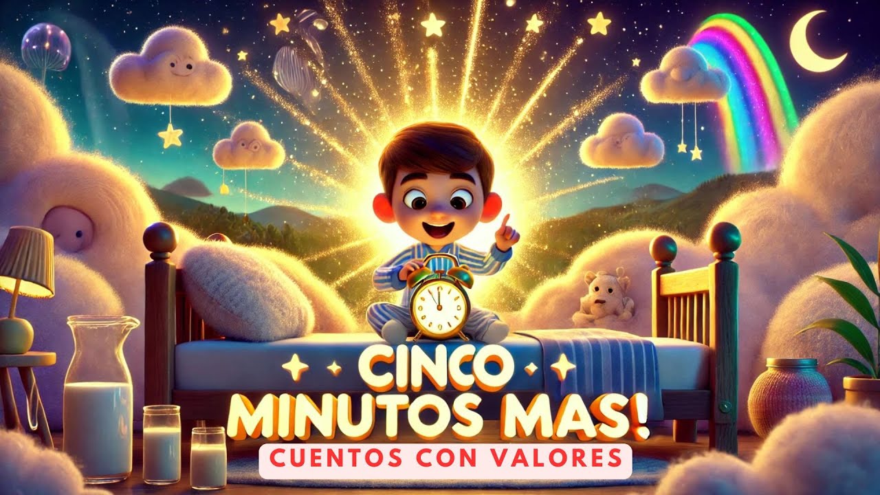 🕰️✨ Cinco Minutos Más: El Reloj Mágico de los Sueños 🌙💤 | Cuentos Infantiles | Cuentos en español |