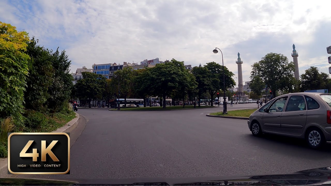VLOG France - Paris from center to suburbs (Driving 4k)