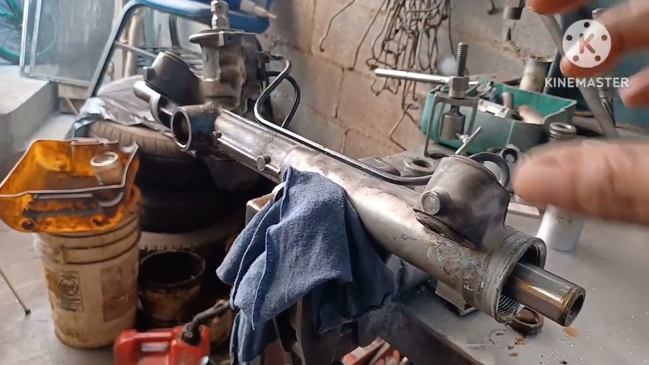 desarmado de  cremallera hidráulica ford focus