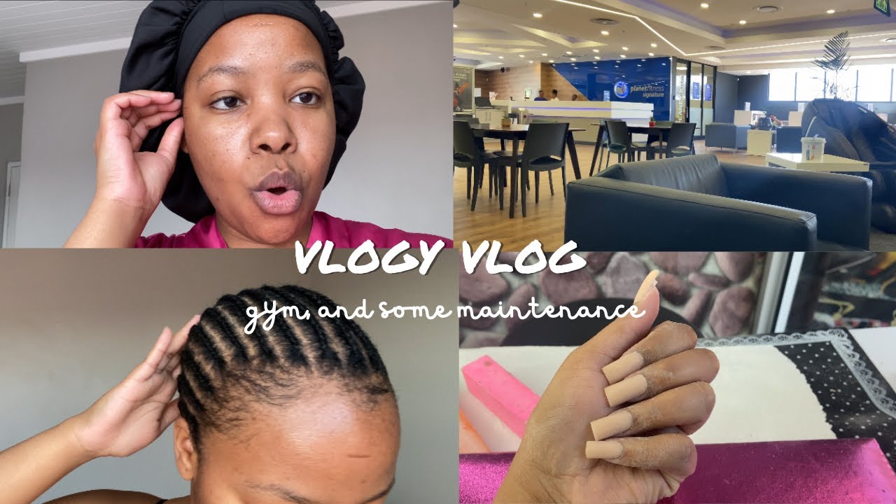 Vlogtober ep 1| Gym | Nails| cornrows |Ella_Dimpho