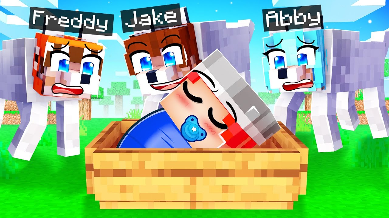 Baby Gara Adopted by Wolves Sad Story in Minecraft