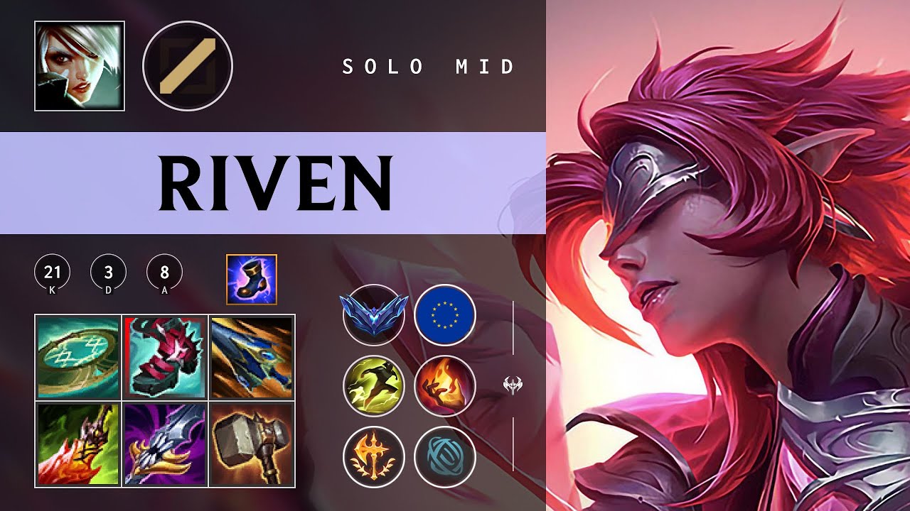 Riven Mid vs Kassadin - EUW Diamond Patch 26.01