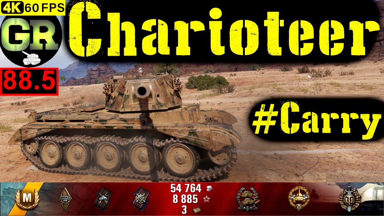 World of Tanks Charioteer WoT Replay - 6 Kills 6.9K DMG(Patch 1.5.0)
