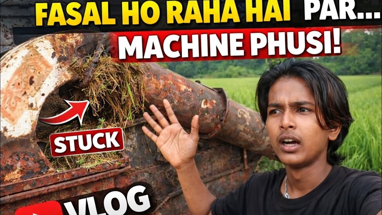 Fasal ho raha hai par phusa masine nahi ban pa raha hai