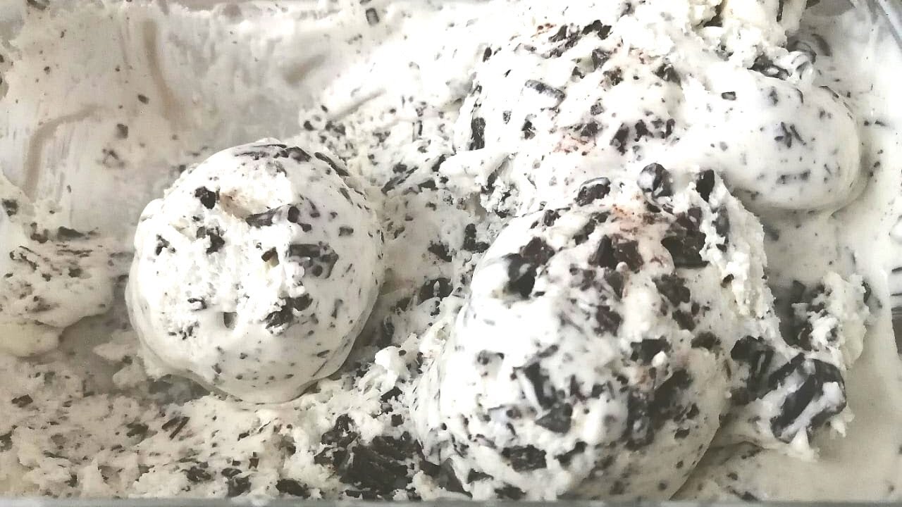Helado pura crema con 3 ingredientes