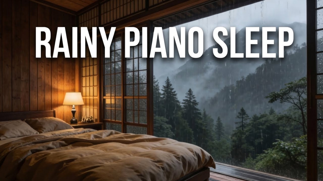 Rainy Piano Ambience – Silence Your Racing Thoughts | ØneCalm