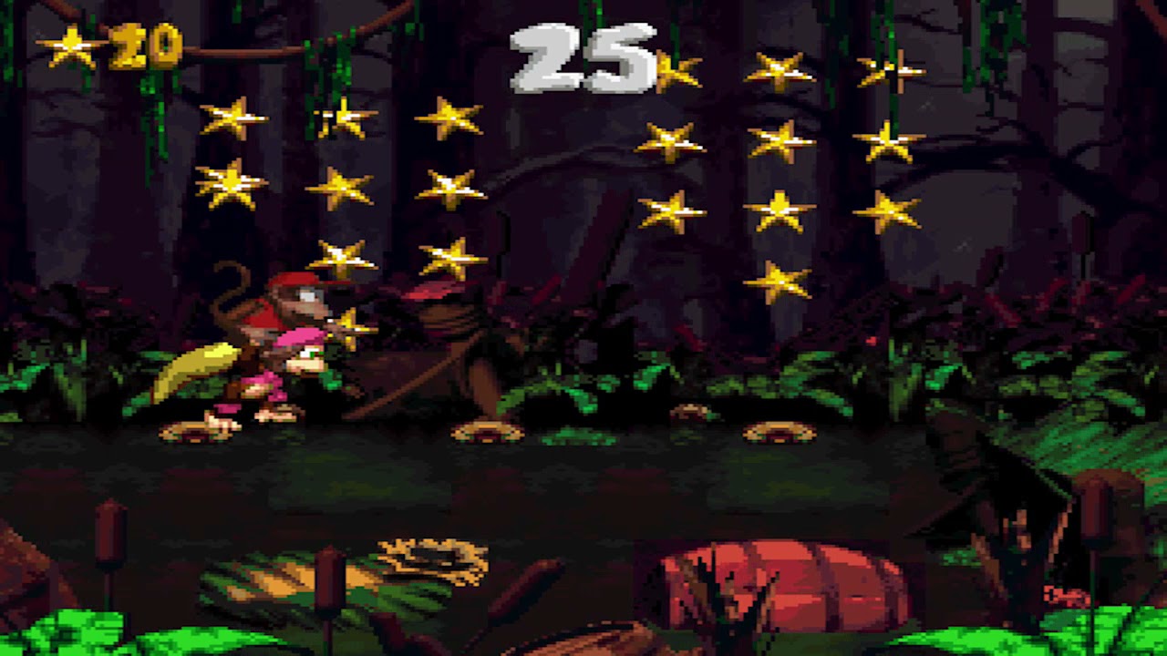 Donkey Kong Country 2: Level 24: Mudhole Marsh