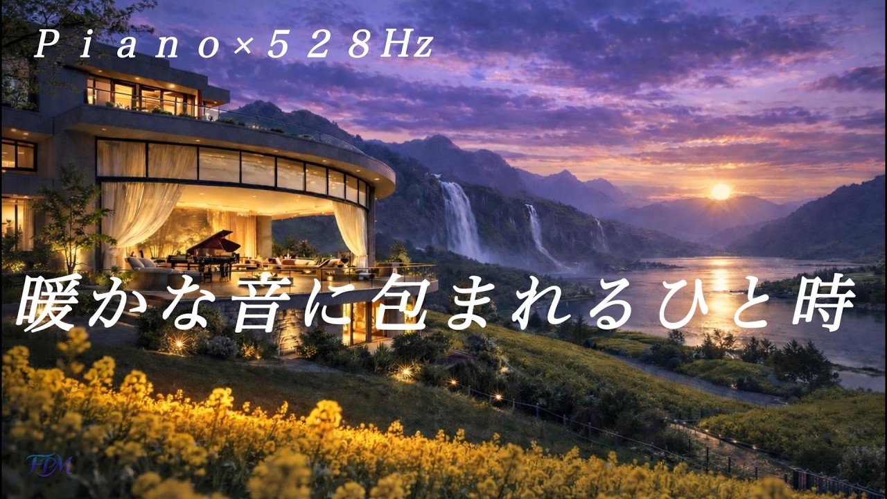 🎹❀【癒やしピアノ】528Hz 自律神経を整える/心を軽くするリラックス音楽 / Relaxing Piano Music for Stress Relief & Better Sleep/528Hz