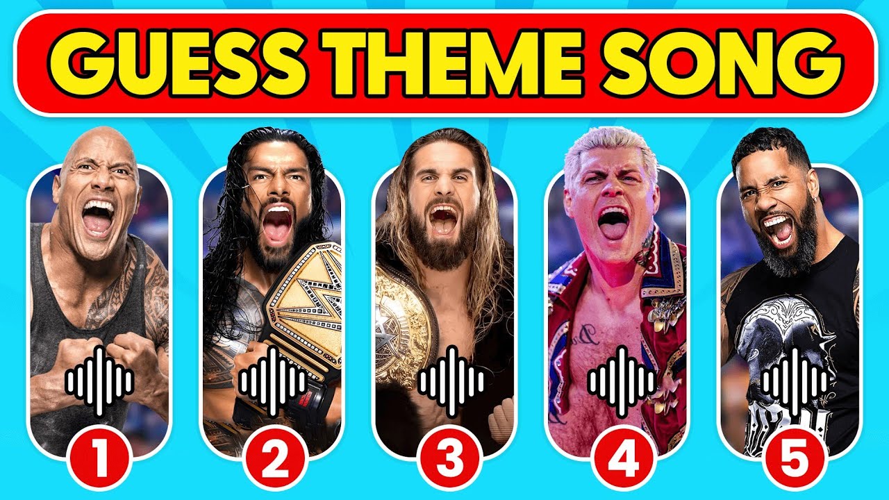 Can You Guess These Iconic WWE Theme Songs? 🎶✅💪