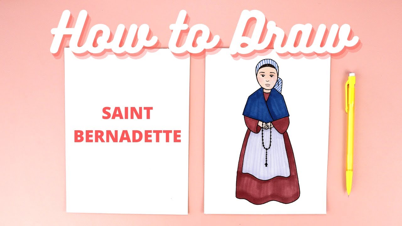 How to Draw Saint Bernadette Step-by-Step Catholic Art Tutorial