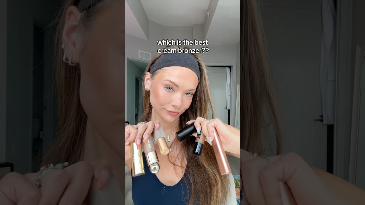 which cream bronzer is the BEST?! 🤭✨💗 (*these r my top 6 i love them all) #bronzer #makeup